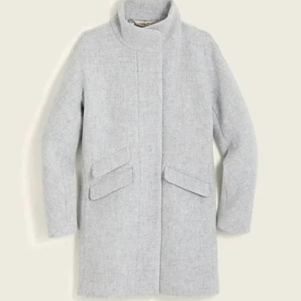 JCrew Cocoon Coat in Italian Stadium-Cloth Wool